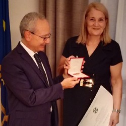 Jasmina Ovčina of CISP is a Knight of the Order of the Star  ... Image 2